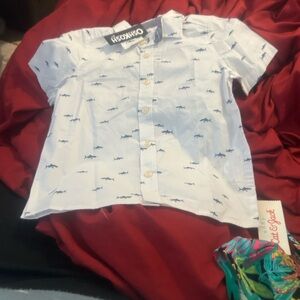 NWT Sz 5t osh kosh shark  shirt